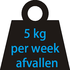 1 week 5 kilo afvallen