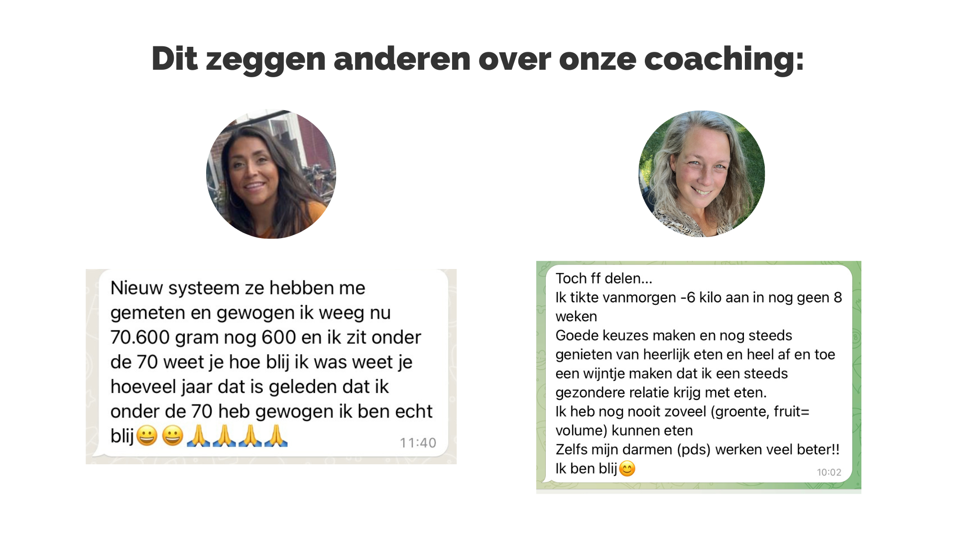 coaching afvallen