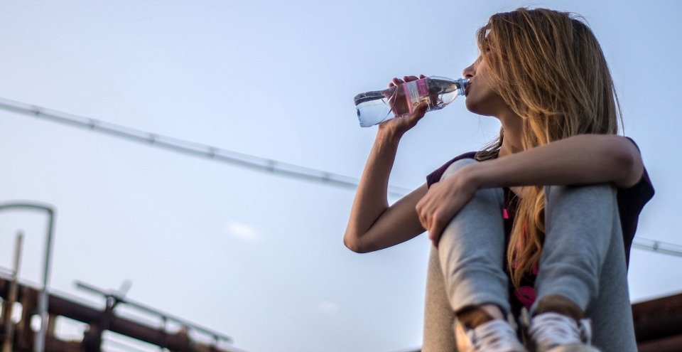 afvallen veel water drinken