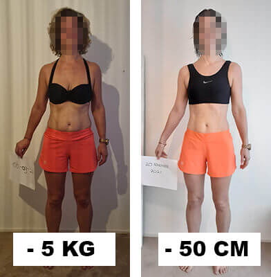 20 kilo afvallen voor en na